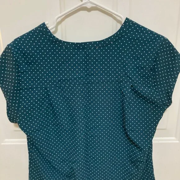 Fun2Fun Green Polka Dot Blouse - Picture 6 of 6